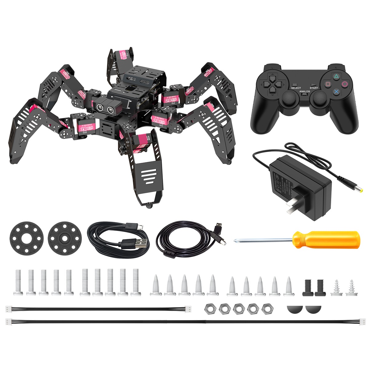 Robotics Kit - Hiwonder Spiderbot, robot araignée bionique hexapode