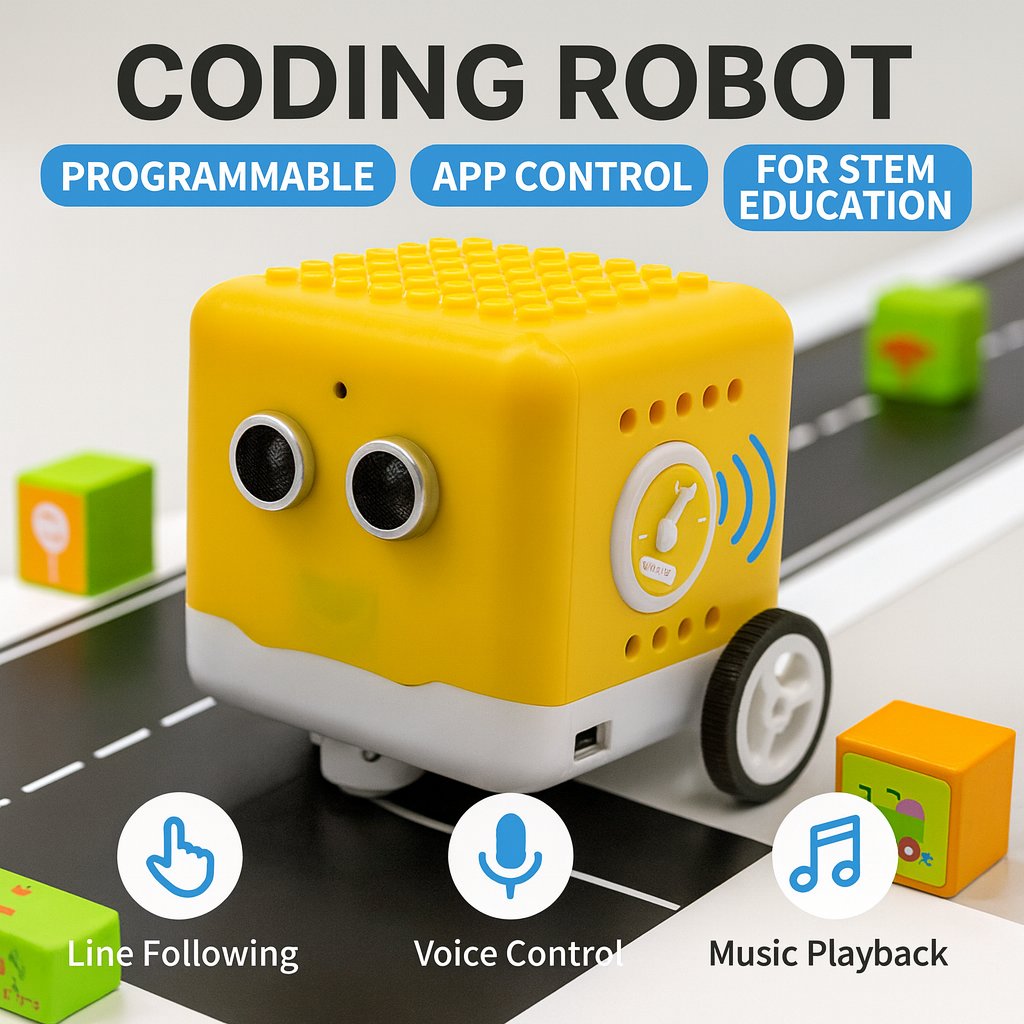 Microbit Robot - Kit de Robot Programmable Kidsbits, Robot