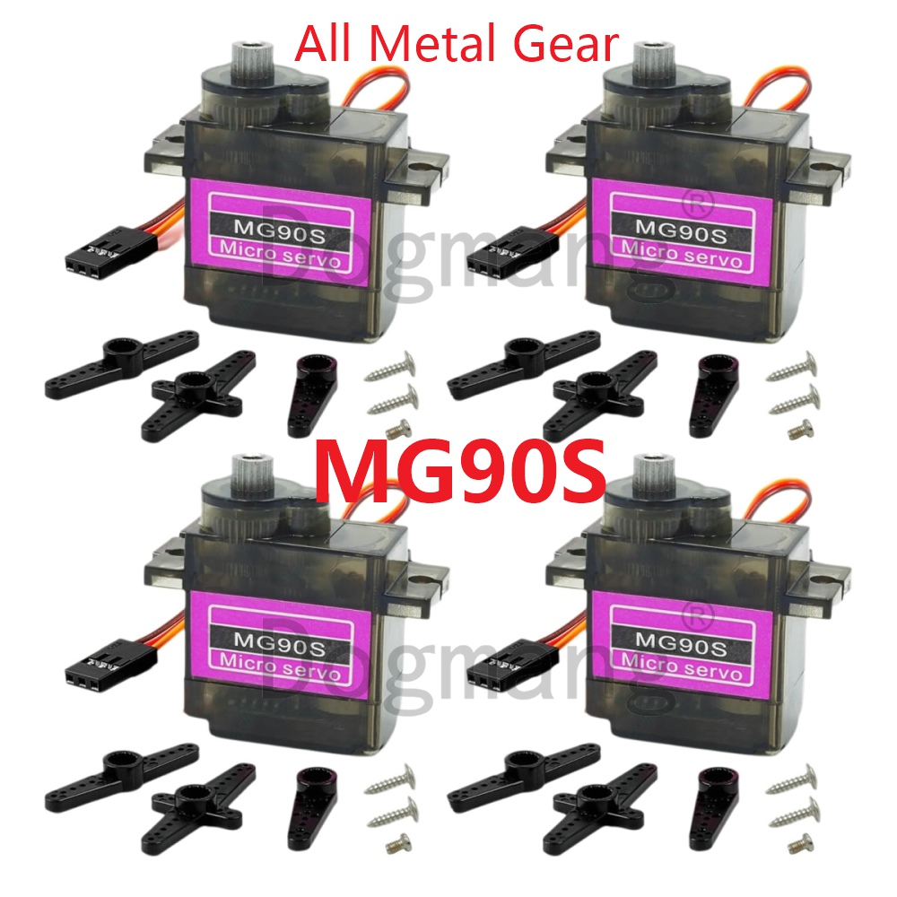 Micro Servo - MG90S Servo 1/2/4/10/20/50 pièces tout engrenage