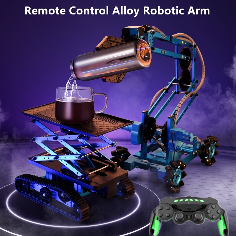 Robot Arm Metal - Voiture télécommandée en alliage, manipulateur robotique