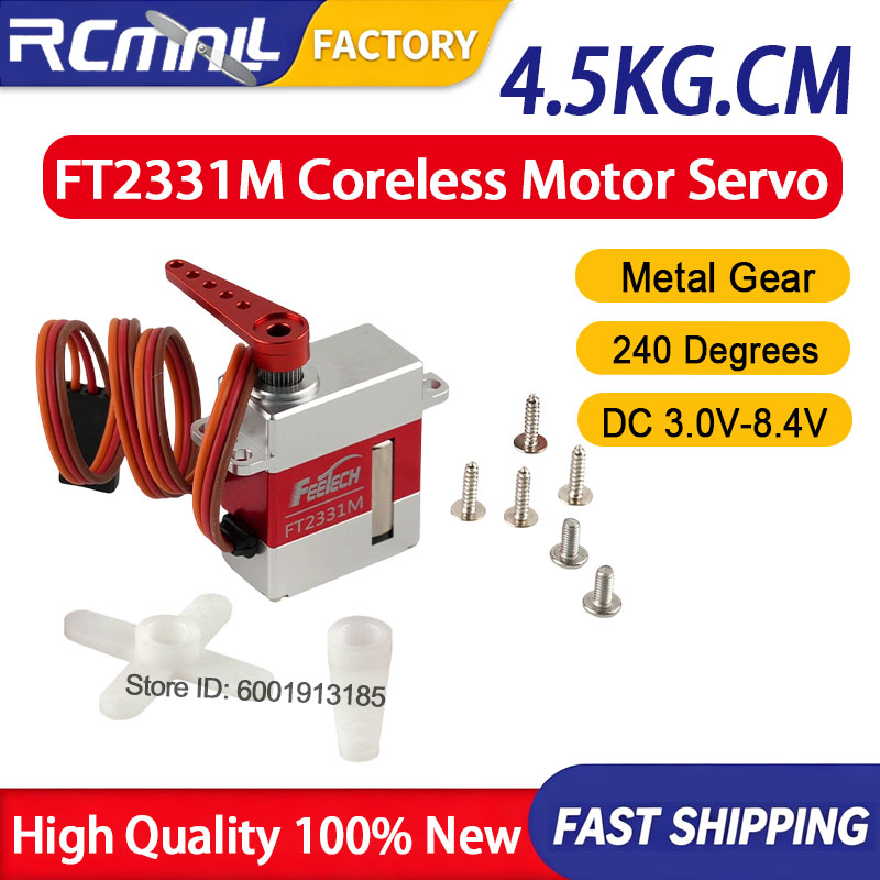 Robot Arm Metal - Micro servo numérique FT2331M 4,5 kg,