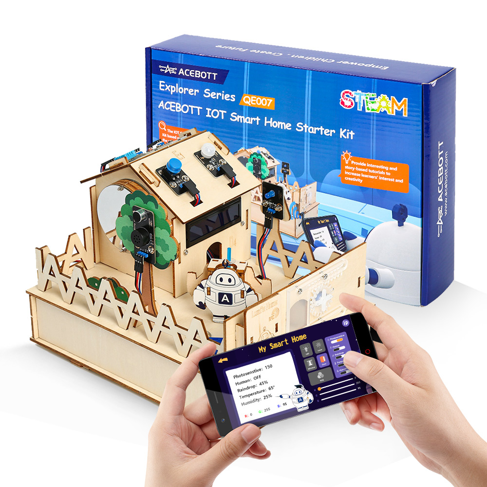 Microbit Robot - ACEBOTT-Kit de bricolage pour maison intelligente