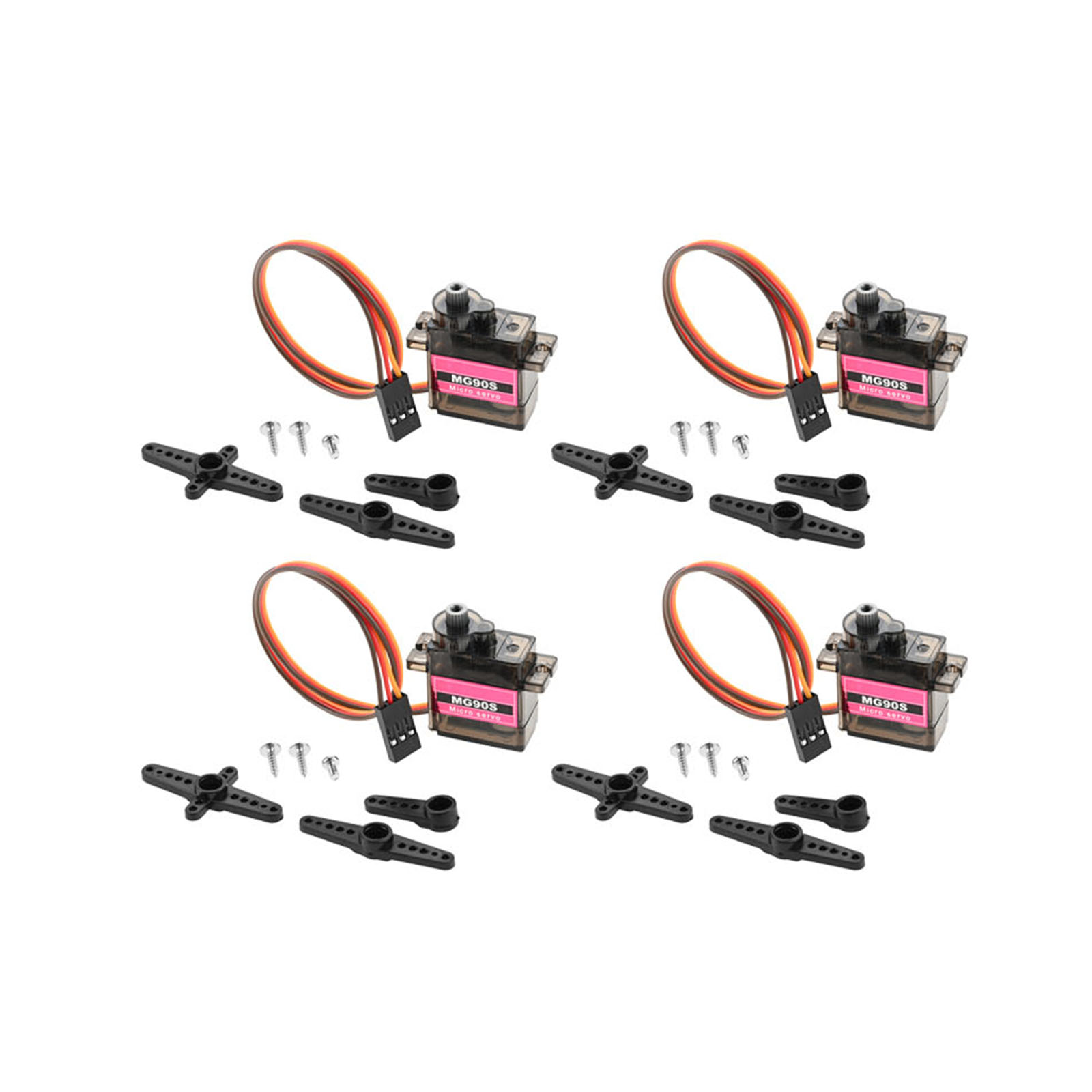 Robot Arm Metal - 4 micro-servomoteurs à engrenages métalliques 90°