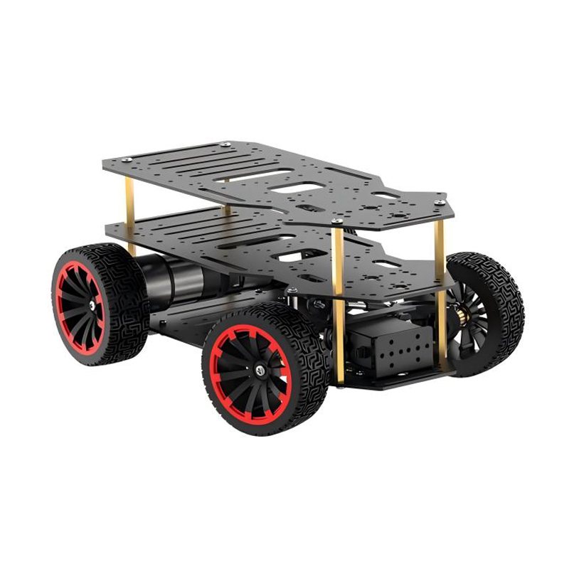 Robot Chassis - Voiture robot Ackerman en métal, châssis