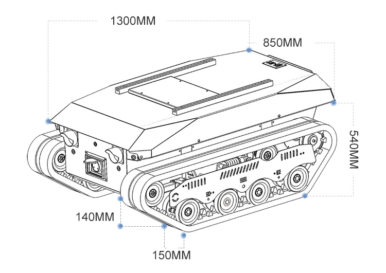 Châssis de camion-benne à chen - Robot Chassis avis et prix