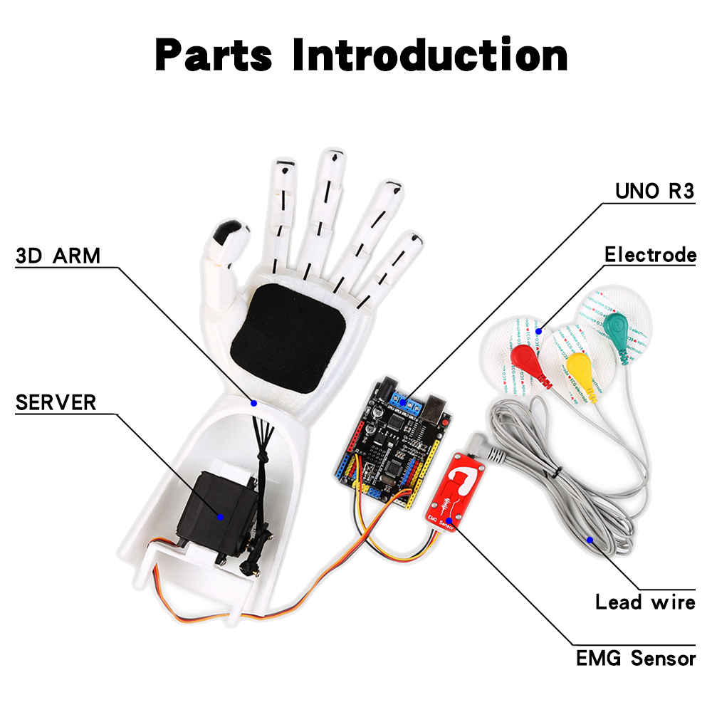 Capteur EMG bras robotique cap - Robot Arm Kit avis et prix