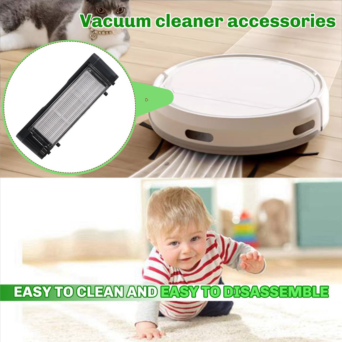 CHFL Boîte à poussière et rése - Robot Vacuum avis et prix