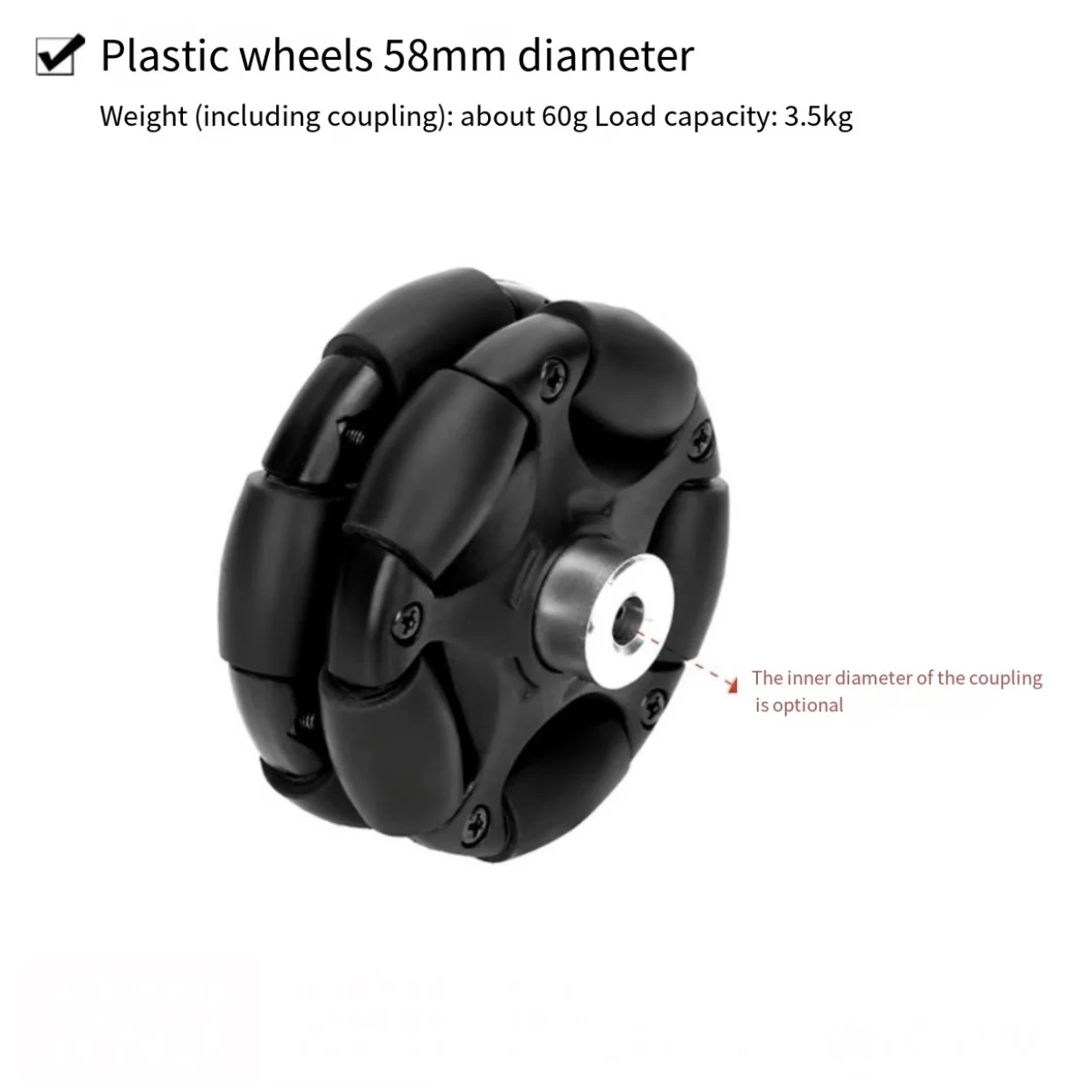 Roue omnidirectionnelle en mét - Robot Wheel avis et prix