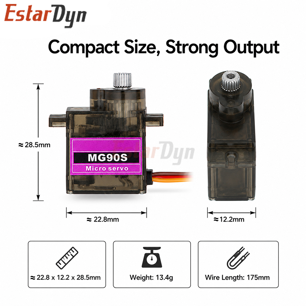 Estardyn MG90S Micro Servo Num - Servo Sg90 avis et prix