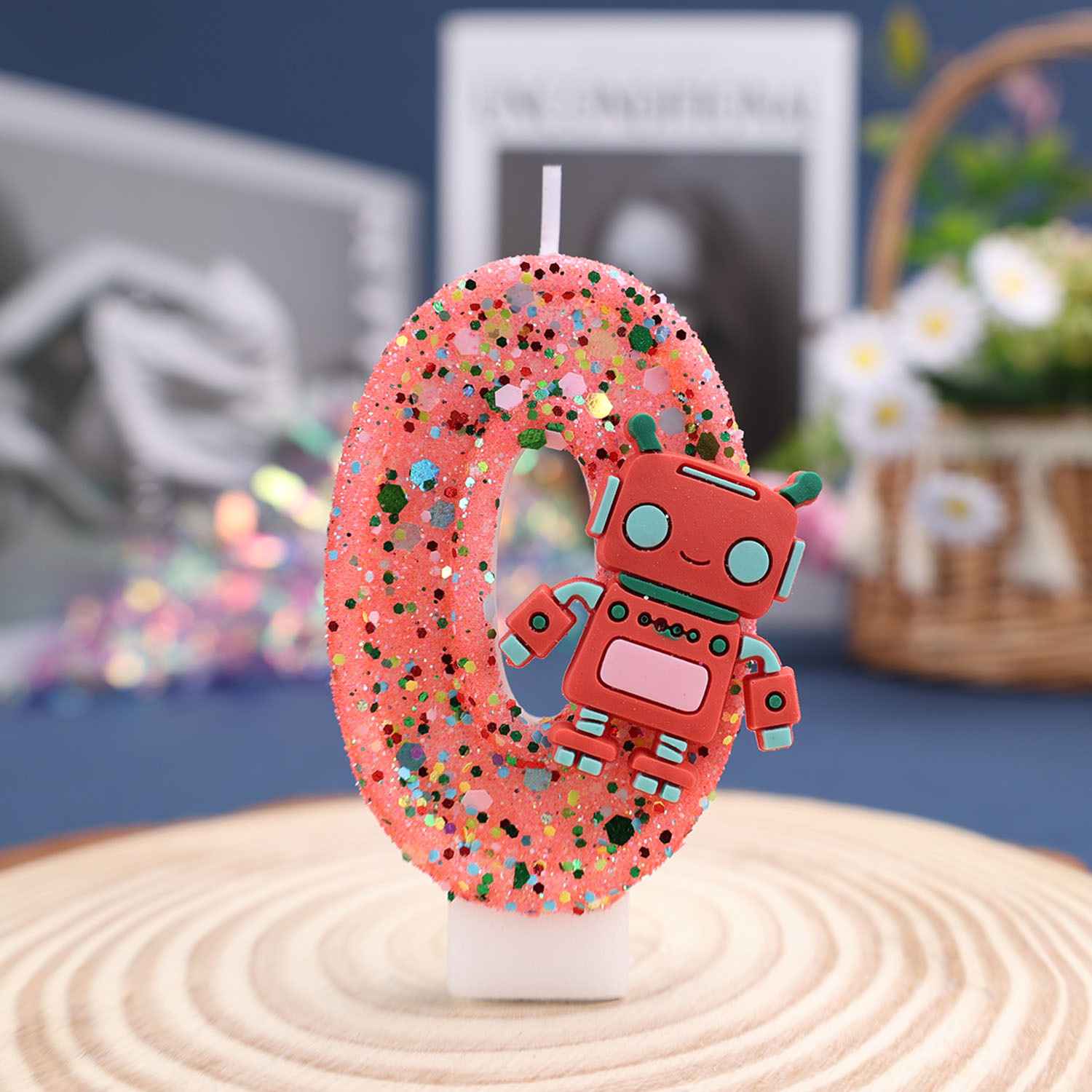 Bougie numérique robot rouge,  - Ros Robot avis et prix