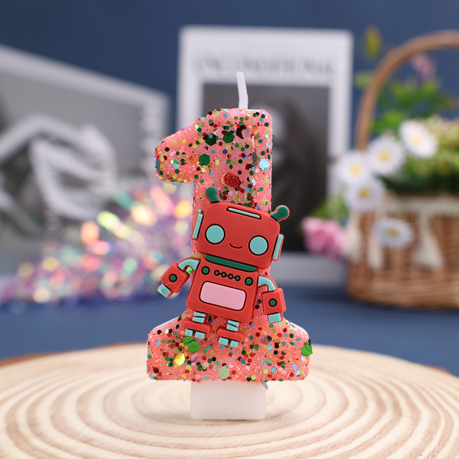 Bougie numérique robot rouge,  - Ros Robot avis et prix