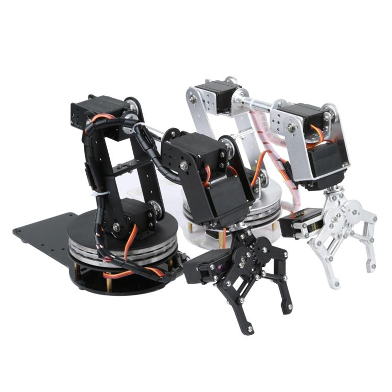 Bras robotique argenté à 6 deg - Robot Arm Kit avis et prix