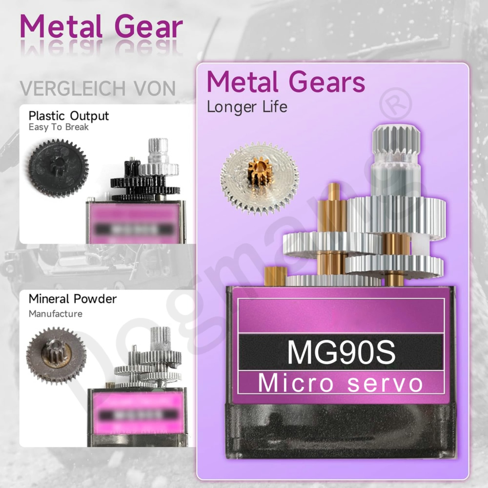 MG90S Servo 1/2/4/10/20/50 piè - Micro Servo avis et prix