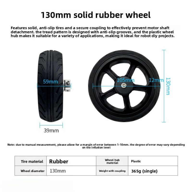 Roue en caoutchouc solide pour - Robot Chassis avis et prix