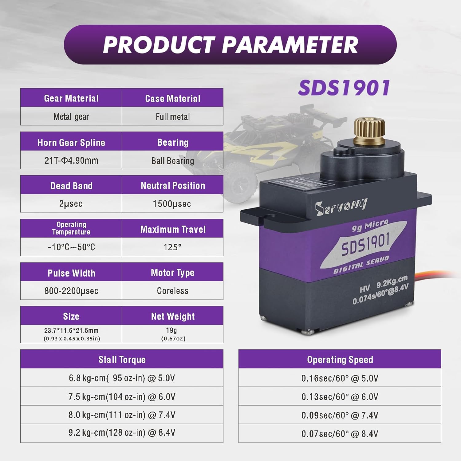 SERVOMY-SDS1901 numérique 9G M - Servo Sg90 avis et prix