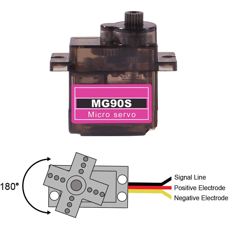 Servomoteur MG90S 5/10/20/40 p - Micro Servo avis et prix